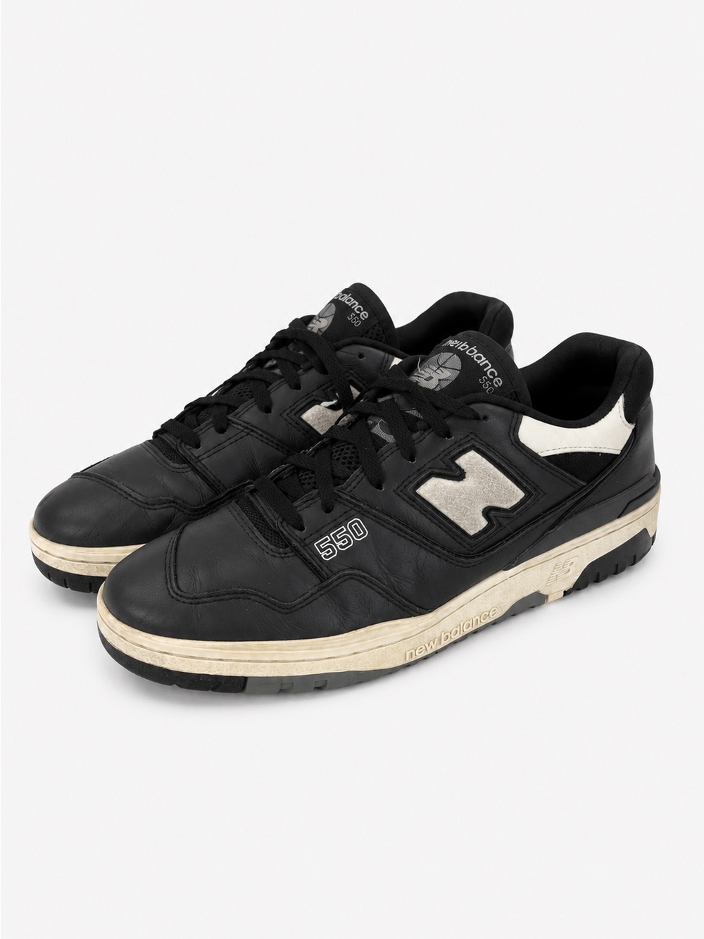 New Balance 550 Panda Black White Leather Sneakers Men’s Size 10 BB550LBW
